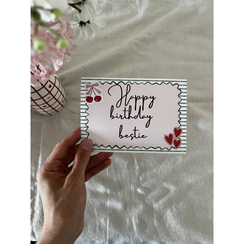 Happy Birthday Bestie | Κάρτα Γενεθλίων για την Κολλητή